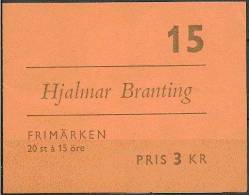 Czeslaw Slania. Sweden 1960. 100 Anniv  Hjalmar Branting. Michel 465 Booklet MNH. Signed. - 1951-80