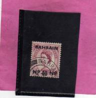 BAHRAIN BAHREIN 1957 - 1959 QUEEN ELIZABETH II - REGINA ELISABETTA USED - Bahrain (...-1965)