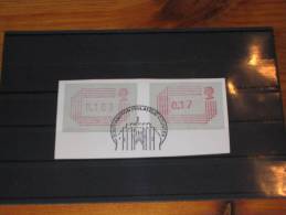 2 ATM Automatenmarken Label Used 0 Gestempelt UK Grossbritannien Southampton - Postage Due
