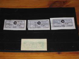 4 Automatenmarken Label Used 0 Gestempelt KANADA CANADA 1967 - 2005 - Vignettes D'affranchissement (ATM) - Stic'n'Tic