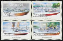 CANADA 1990 - Canoés - 4v Neufs // Mnh - Unused Stamps