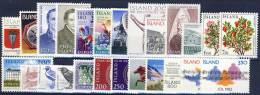 ##A1374. Iceland 1979-84. 25 Different. MNH(**). - Colecciones & Series
