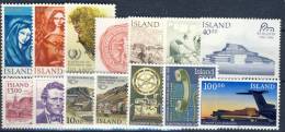 ##A1381. Iceland 1984-87. 14 Different. MNH(**). - Collezioni & Lotti