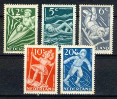 Pay-Bas Netherlands Nederland 1948, Kinderzegels - Children - Enfants - Sport *, MLH - Ongebruikt