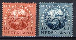 Pay-Bas Netherlands Nederland 1949, Wereldpostvereniging - Post Horn - Globe *, MLH - Ungebraucht