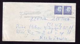 VERY RARE METER MARK ON COVER 1963,FROM SVERIGE SENT TO ROMANIA. - Sonstige & Ohne Zuordnung