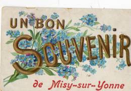 MISY SUR YONNE (77) Carte Fantaisie Bon Souvenir - Other & Unclassified