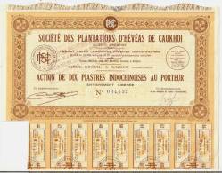 SOCIETE DES PLANTATIONS D'HEVEAS DE CAUKHOI - Asien