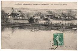 CPA 95 VAUREAL - Le Chateau - Vue Generale De La Ferme - Inondation 1910 - Vauréal