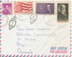 USA Air Mail Cover Sent To Denmark 11-8-1962 - Storia Postale