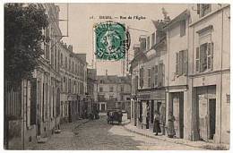 CPA 95 DEUIL - Rue De L Eglise - Deuil La Barre