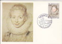 Carte Maximum MONACO  N°Yvert 1098  (RUBENS - Portrait De Jeune Fille) Obl Sp Ill 1er Jour 1977 - Cartes-Maximum (CM)