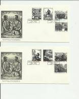 GREECE 1982 – SET OF 2 FDC RESISTANCE 1941-1944  W 4 STS EACH POSTMARKED  ATHENS NOV 11 RE103-104 - FDC