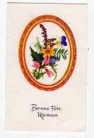 Carte Postale Bonne Fête Maman  1984 Mères Bouquet De  Fleurs Oval - Fête Des Mères