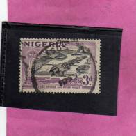 NIGERIA GREAT BRITAIN 1953 JERBA BRIDGE & RIVER NIGER - PONTE E FIUME USED - Nigeria (...-1960)