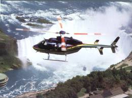 (160) Helicopter Over Waterfall - Hélicoptères