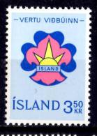 Iceland 1964 3.50k  Scout Emblem Issue #360 - Unused Stamps