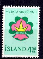 Iceland 1964 4.50k  Scout Emblem Issue #361 - Unused Stamps