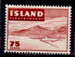 Iceland 1947 75a Airmail Issue #C23 - Luftpost