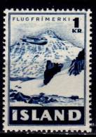 Iceland 1947 1k Airmail Issue #C24 - Airmail