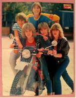 Poster  Gruppe Teens  -  Rückseitig Robert Urich -  Ca. 39,5 X 52 Cm  -  Von Bravo Ca. 1982 - Plakate & Poster
