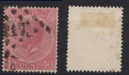 Belgien Belgium Mi# 17 D Gest. M€ 20,- - 1865-1866 Linksprofil