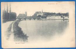 CPA Dos Simple - YONNE - AUXERRE - VUE SUR L´YONNE - - Auxerre