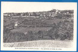 CPA - YONNE - SAINT SAUVEUR EN PUISAYE - VUE GENERALE ET VALLEE DU LOING - édition Bergery - Saint Sauveur En Puisaye