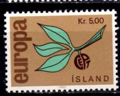 Iceland  1965 5k  Europa Leaves And Fruit Issue #375 - Ongebruikt