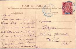 MADAGASCAR-FIANARANTSOA DU 10 NOVEMBRE 1907 SUR 10c GROUPE-CARTE POSTALE RAMATOA A LA RIZIERE. - Other & Unclassified
