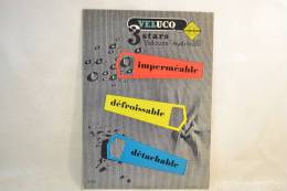 Plaque Publicitaire Années 1960 - 1970, VELUCO 3 Stars  . Vêtements Mode Textiles Design Pub Plv - Paperboard Signs