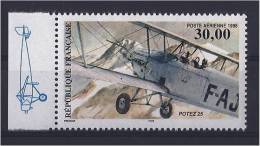 62a Provenant Du MINI FEUILLET MINIATURE BIPLAN POTEZ  PA  POSTE AERIENNE F62a F 62 A MARGE ILLUSTREES - 1960-.... Mint/hinged