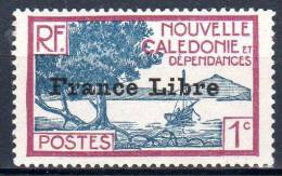 Nlle CALEDONIE - 1941: Timbre Surchargé "FRANCE LIBRE" (N° 195**) - Neufs