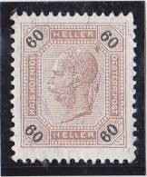 1899 60 HELLER OHNE LACKSTREIFEN ** - Unused Stamps