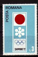 ROUMANIE  N° 2657  **  JO 1972  Logo - Winter 1972: Sapporo