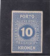 1916 PORTO UNGZ. 10 Kronen ** - Segnatasse