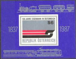 1987 Eisenbahnen ANK 1917A / Mi Block 9 / Sc 1399 / YT 1715 Postfisch/neuf/MNH - Blokken & Velletjes