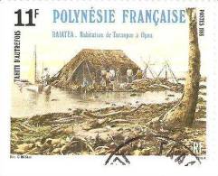 TIMBRE "POLYNESIE FRANCAISE "TAHITI D AUTREFOIS - OBLITERE - Used Stamps