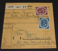 Paketkarte  Posthorn  Celle  40,10 Und 30   Pfg.    #cover1718 - Brieven En Documenten