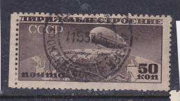 RUSSIE N°PA 25 50K BRUN NOIR DIRIGEABLE SURVOLANT L'URSS OBL - Used Stamps