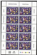 Europa United Europe 2004 Slovakia Sheet Of 10 Stamps - 2004