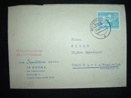 LETTRE POUR LA FRANCE TP 35 OBL. 21 02 77 WALTERSHAUSEN - Briefe U. Dokumente