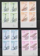 FRANCE, PRECANCEL STAMPS 1992, MUSIC INSTRUMENTS IMPERFORATED BLoCKS OF 4MNH - Unclassified