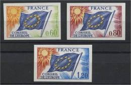 FRANCE,  EUROPA COUNCIL OFFICIALS, IMPERFORATED, MNH - Non Classés