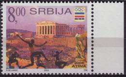 2004 - SERBIA - Summer Olympic Games - Athens - Acropolis - Vignette Label Additional - Sommer 2004: Athen
