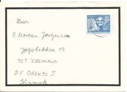 Germany DDR Condolence Cover Sent To Denmark - Storia Postale