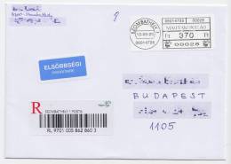 2012 - Hungary - ATM Label - Szombathely - Priority Envelope / Letter - Viñetas De Franqueo [ATM]