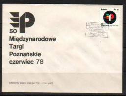 POLAND FDC 1978 50TH INTERNATIONAL POZNAN TRADE FAIR EXHIBITION - FDC