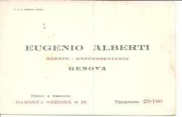 Genova , Ditta Eugenio Alberti Rappresentante  Case Di Vini E Liquori.-FP.C1099 - Altri & Non Classificati