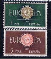 E+ Spanien 1960 Mi 1189-90 Mnh EUROPA - Unused Stamps